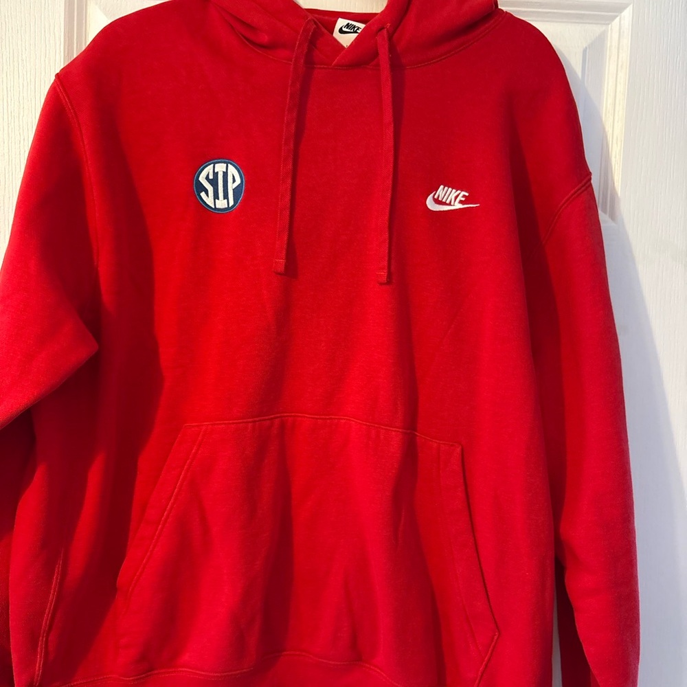 Nike Ole Miss Red Hoodie